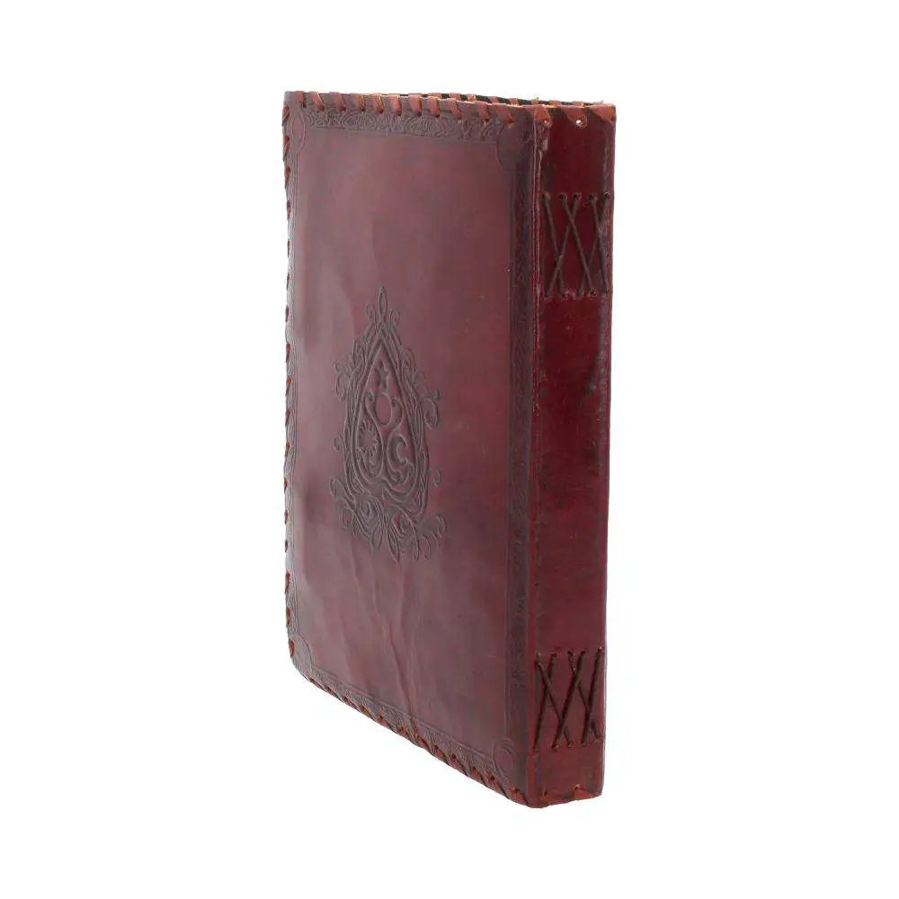 LEATHER DIARY EMBOS  SPIRIT BOARD & LOCK