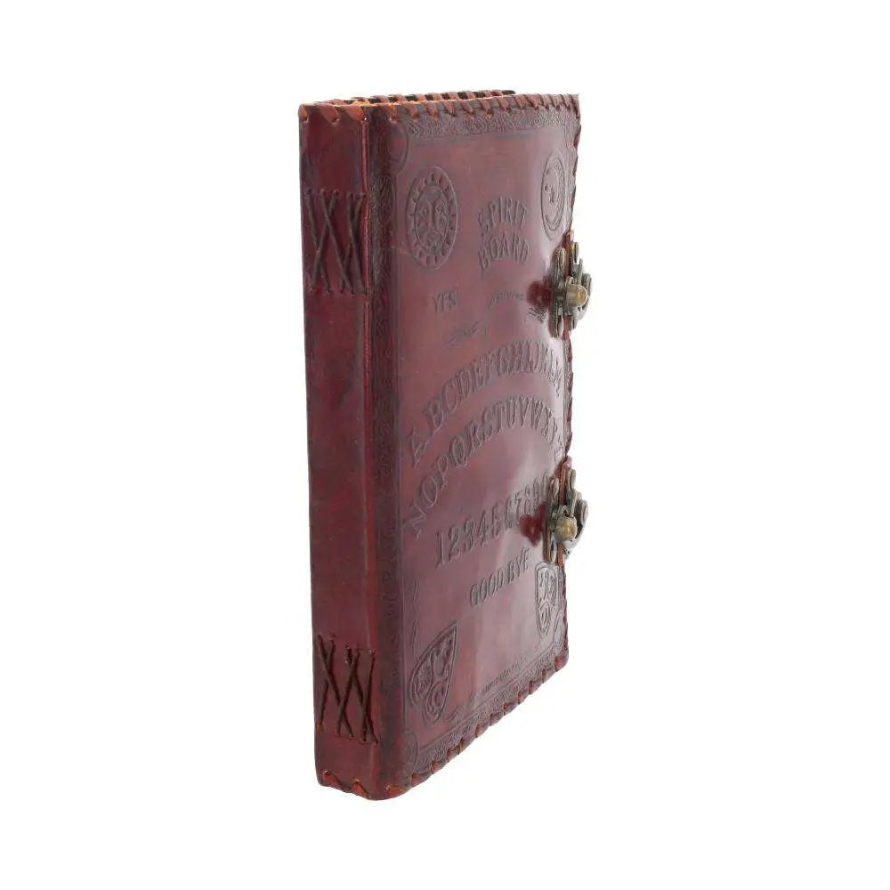 LEATHER DIARY EMBOS  SPIRIT BOARD & LOCK