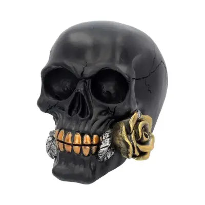 SKULL GOTHIC BLACK ROSE FROM THE DEAD