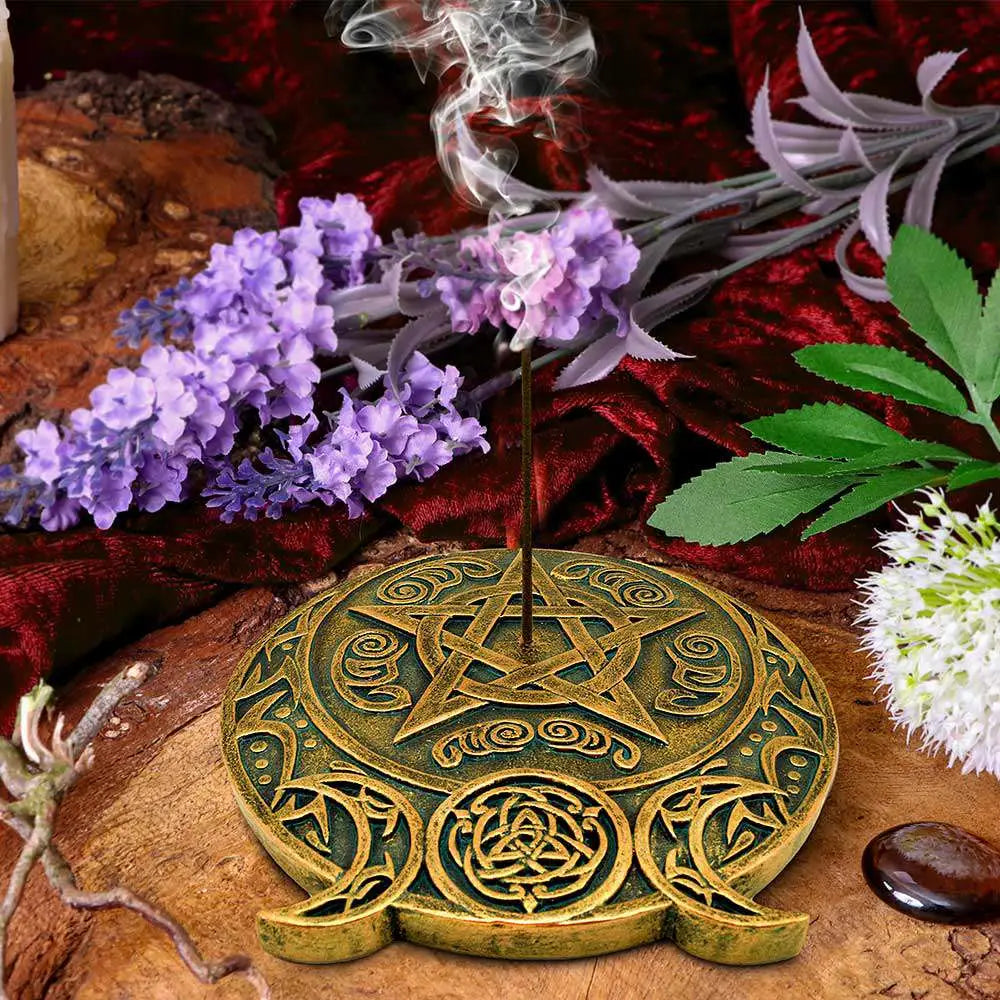 TRIPLE MOON FRAGRANCE INCENSE BURNER