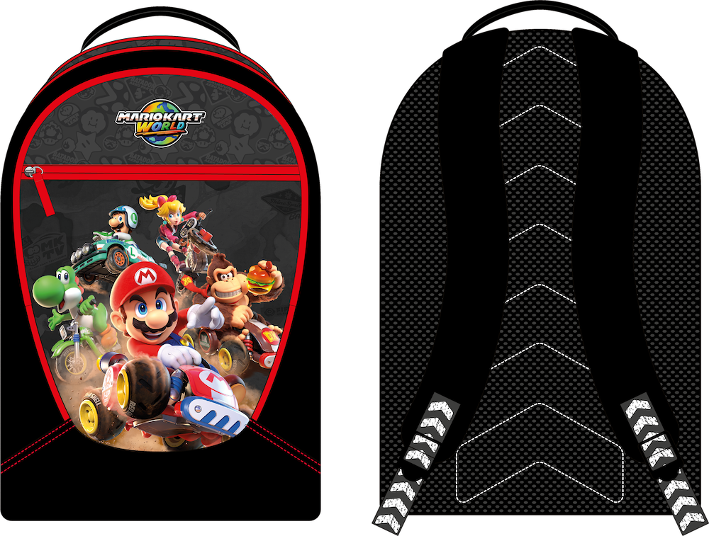 MARIO KART WORLD - 3 Compartiments BackPack '32x45x18cm'