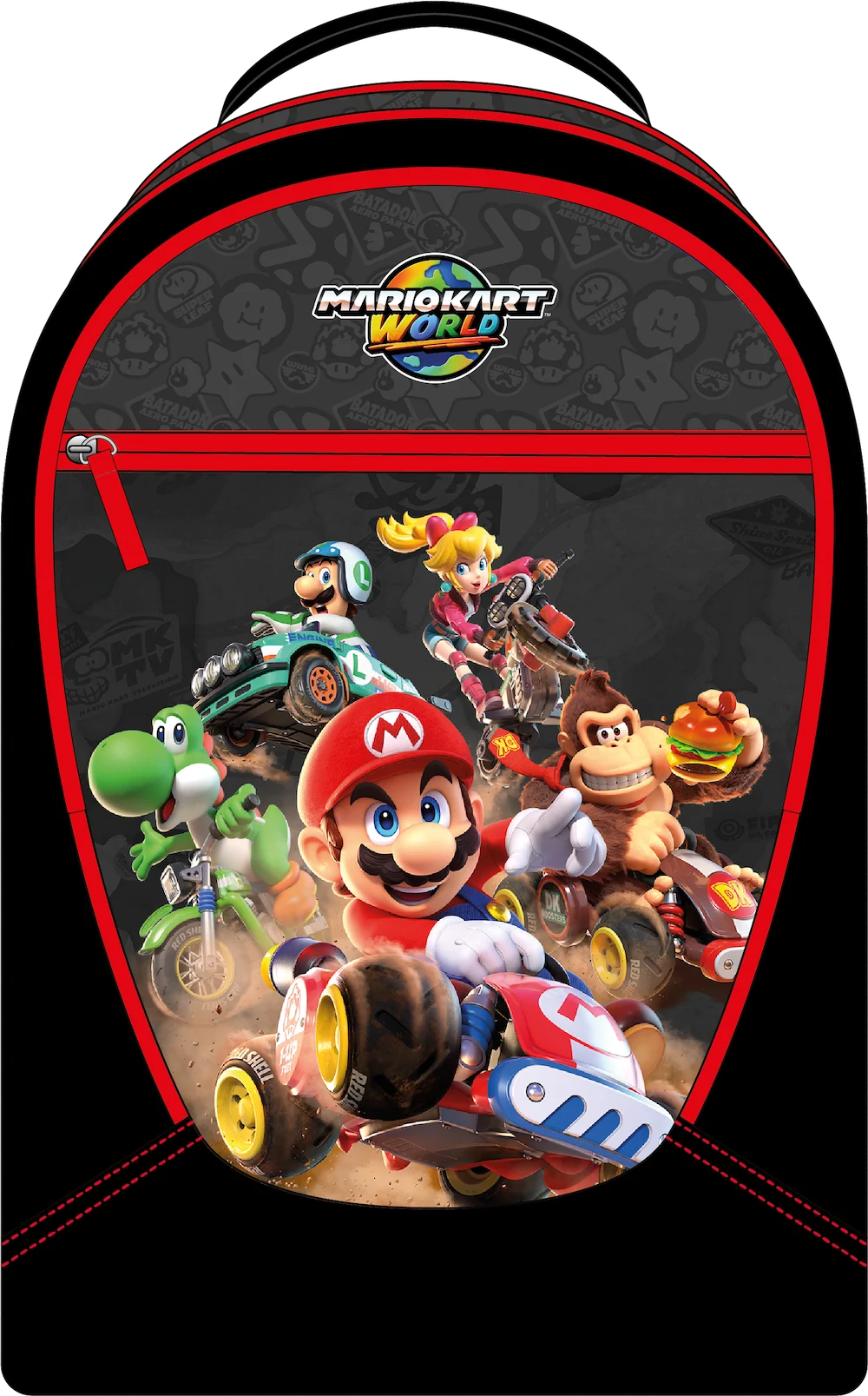 MARIO KART WORLD - 3 Compartiments BackPack '32x45x18cm'