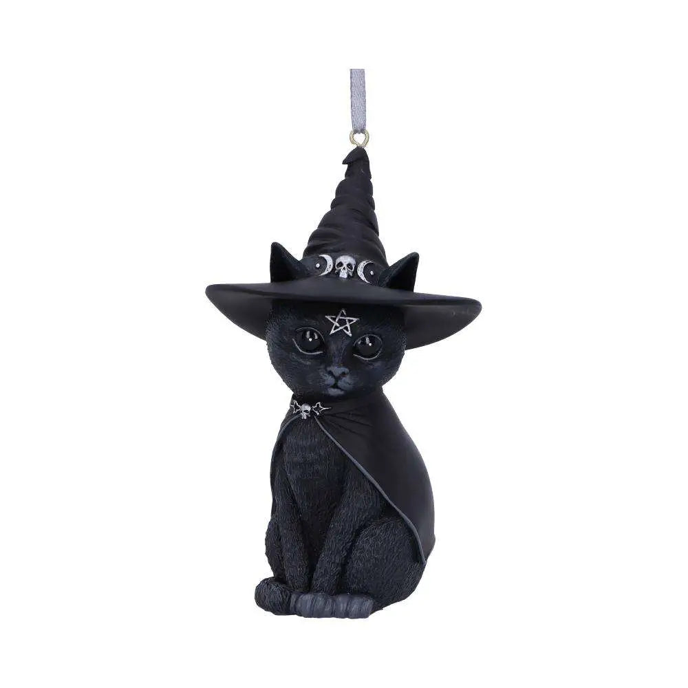 PURRAH BLACK WITCH CAT HANGING ORNAMENT