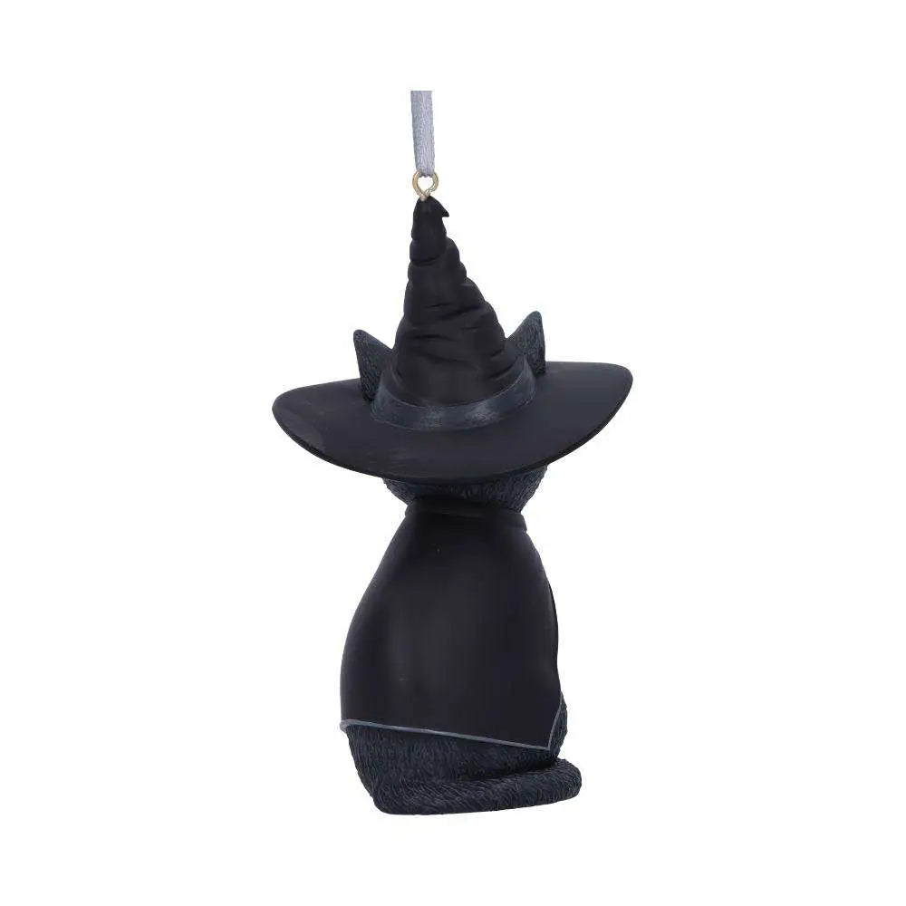 PURRAH BLACK WITCH CAT HANGING ORNAMENT