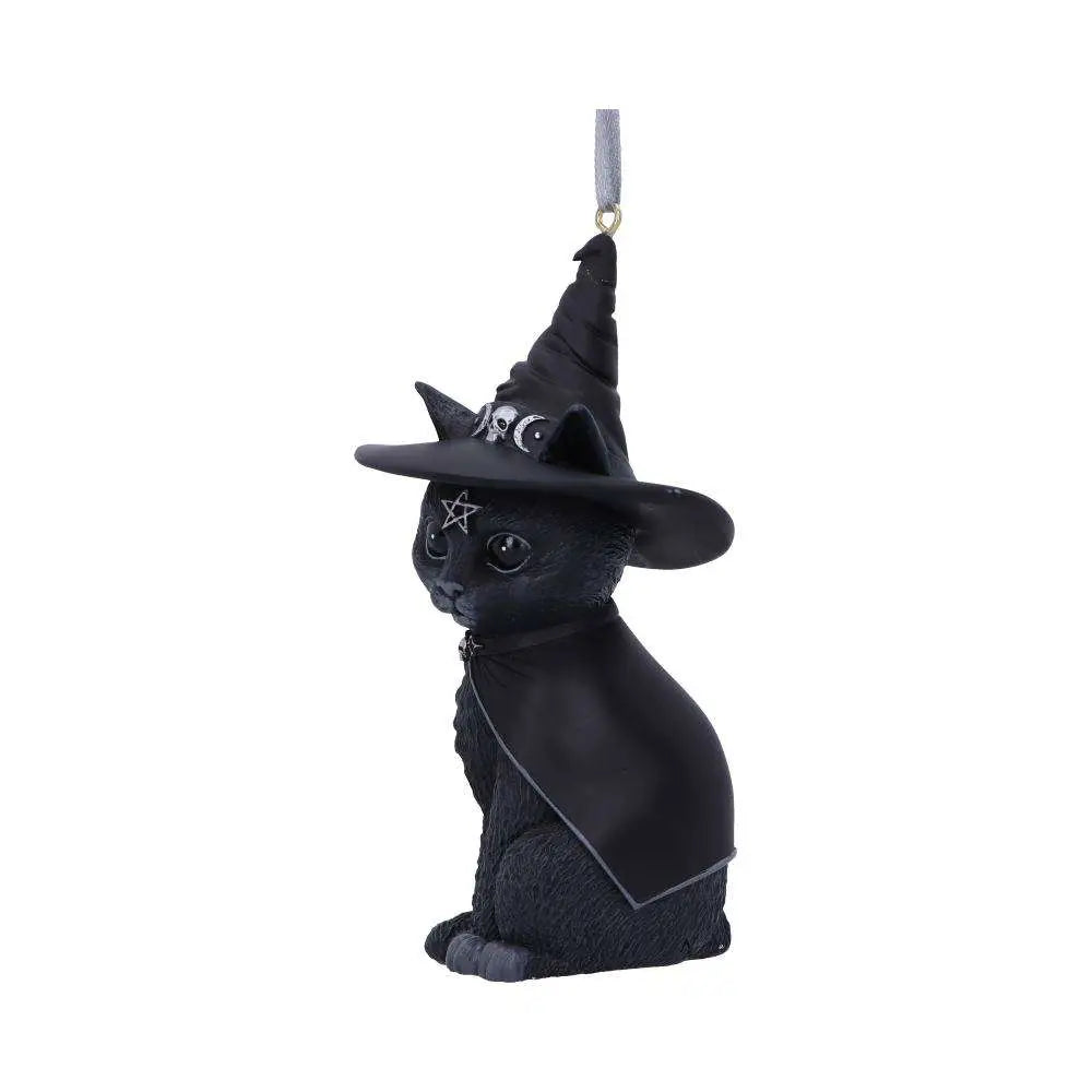 PURRAH BLACK WITCH CAT HANGING ORNAMENT