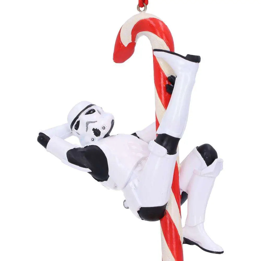 STORMTROOPER CANDY CANE HANGING ORNAMENT