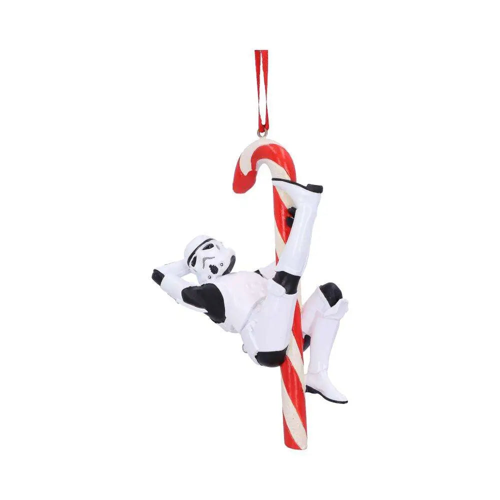 STORMTROOPER CANDY CANE HANGING ORNAMENT