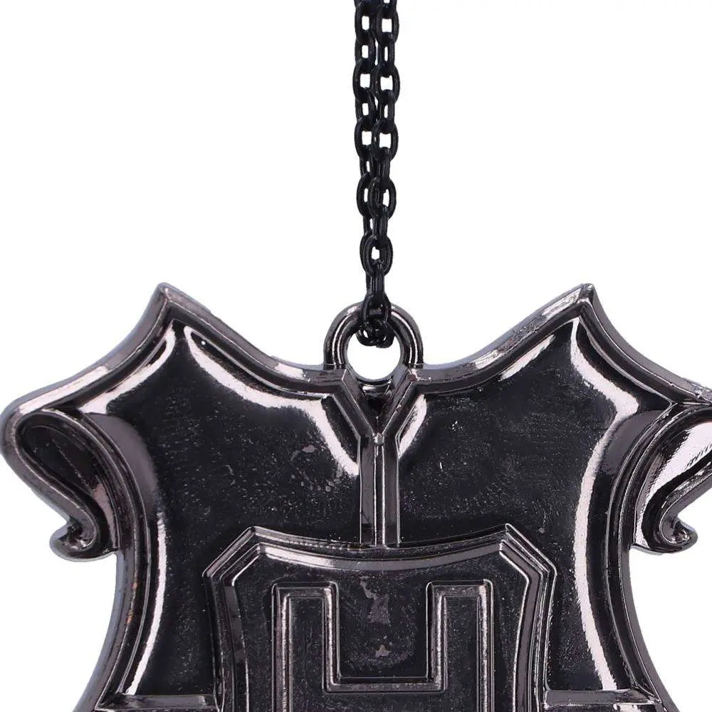 HARRY POTTER HOGWARTS CREST SILVER HANGING ORNAMENT