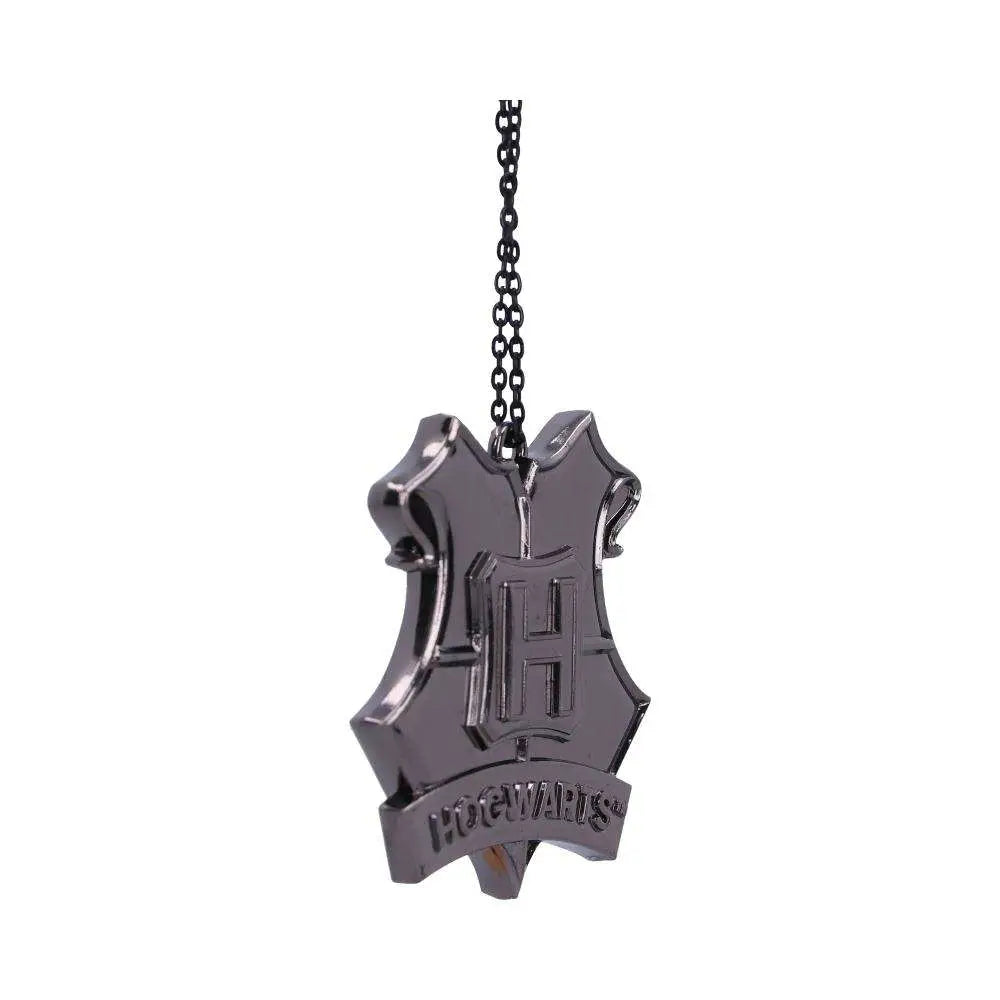 HARRY POTTER HOGWARTS CREST SILVER HANGING ORNAMENT