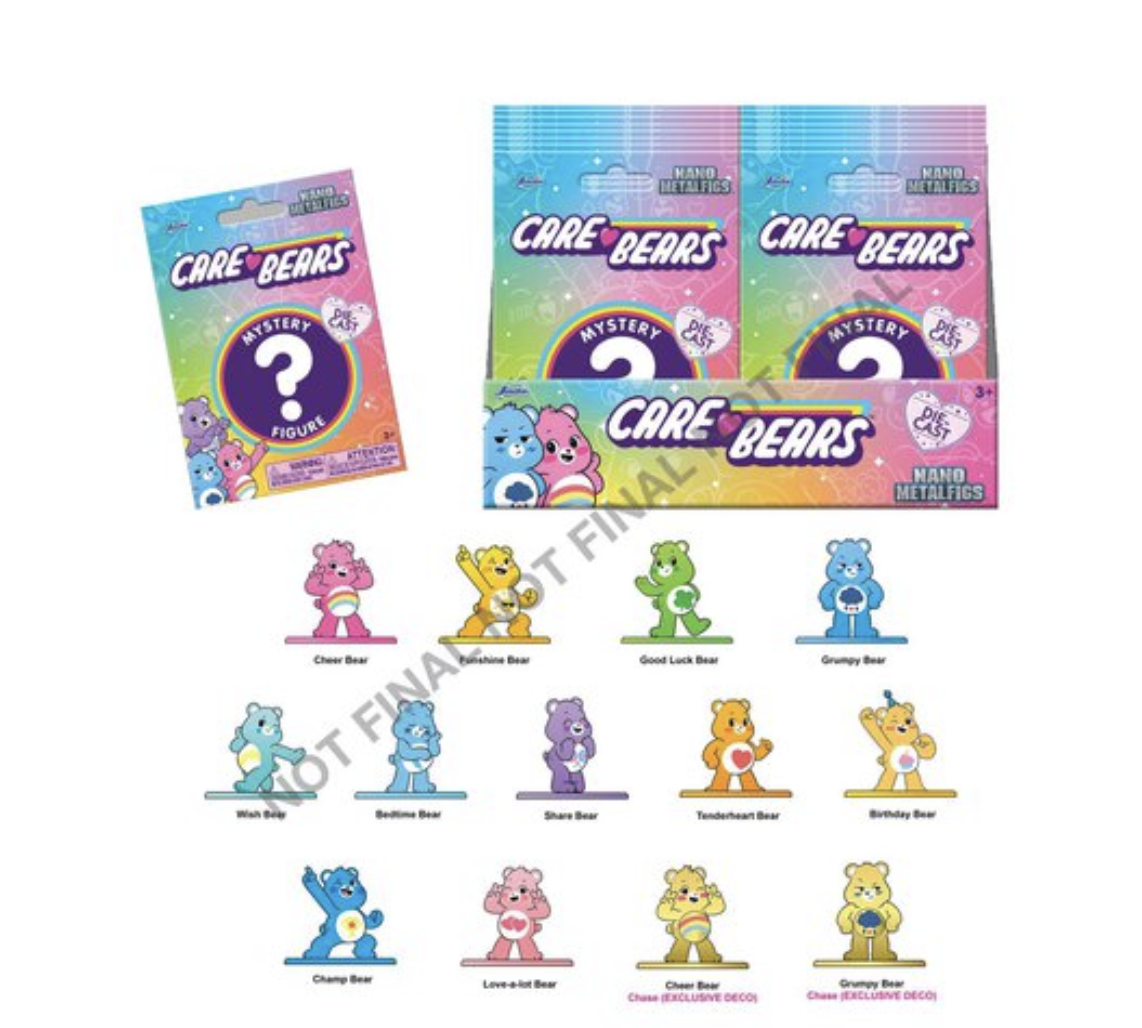 CAREBEAR - Display of Blind Nano Figures - 12 Assortment - 24pc