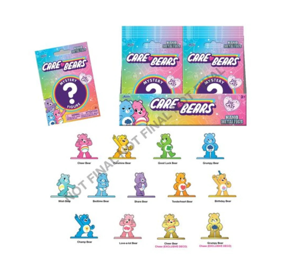CAREBEAR - Display of Blind Nano Figures - 12 Assortment - 24pc