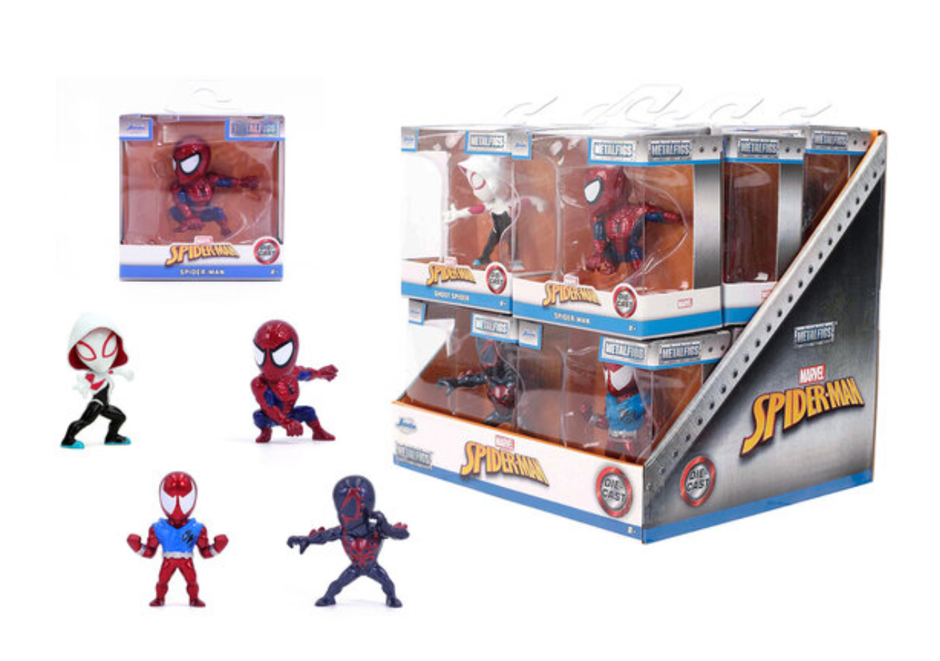 SPIDER-MAN - Display of 2,5" Figures - 4 Modèles - 12pc - Wave 4