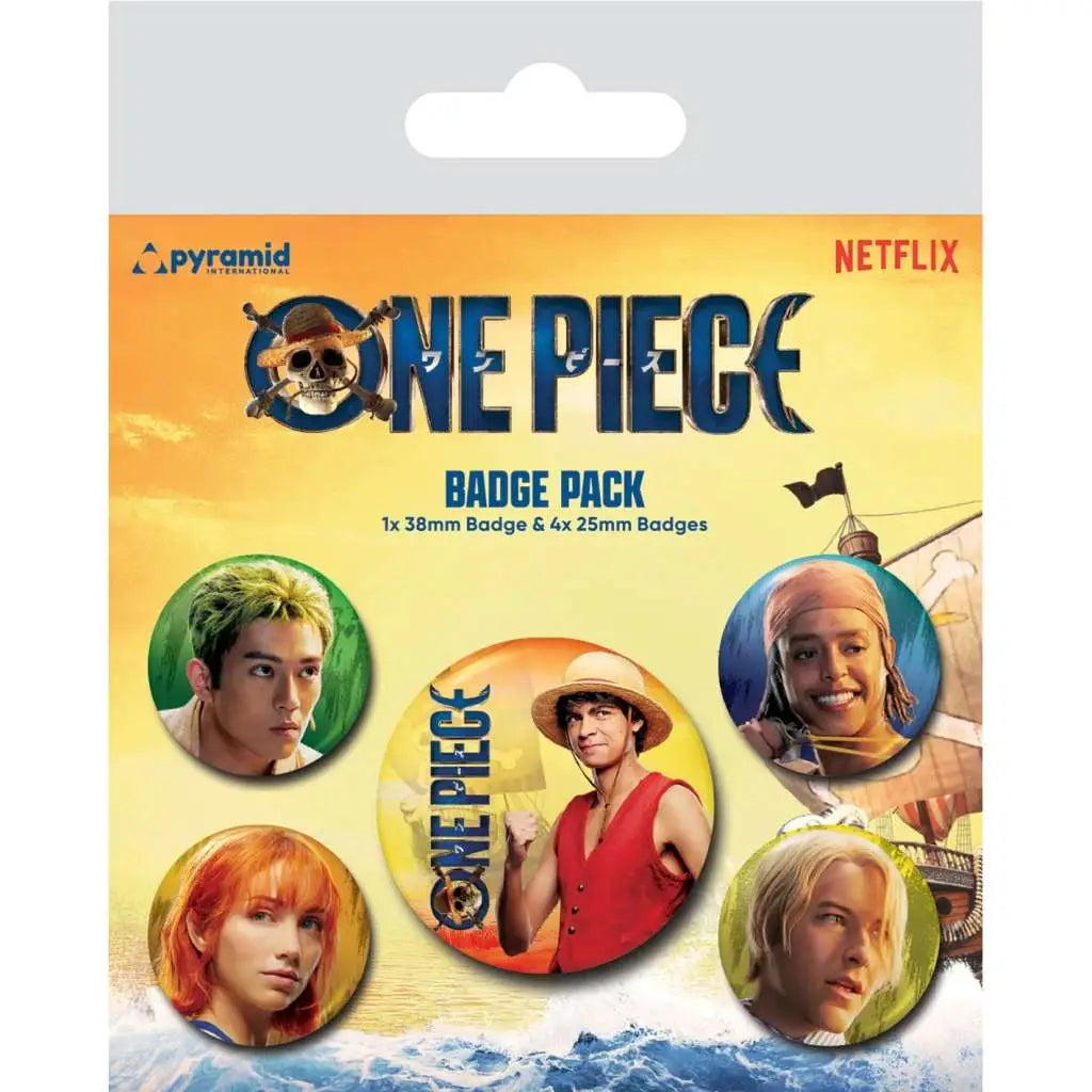 ONE PIECE LIVE ACTION THE STRAW HATS BADGE PACK