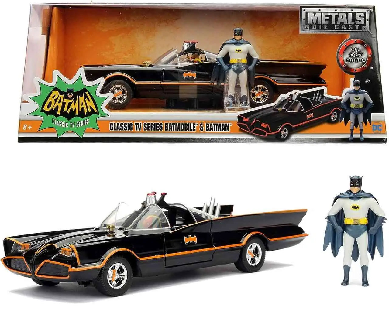 BATMAN 1966 BATMOBILE & BATMAN 1/24 DCM