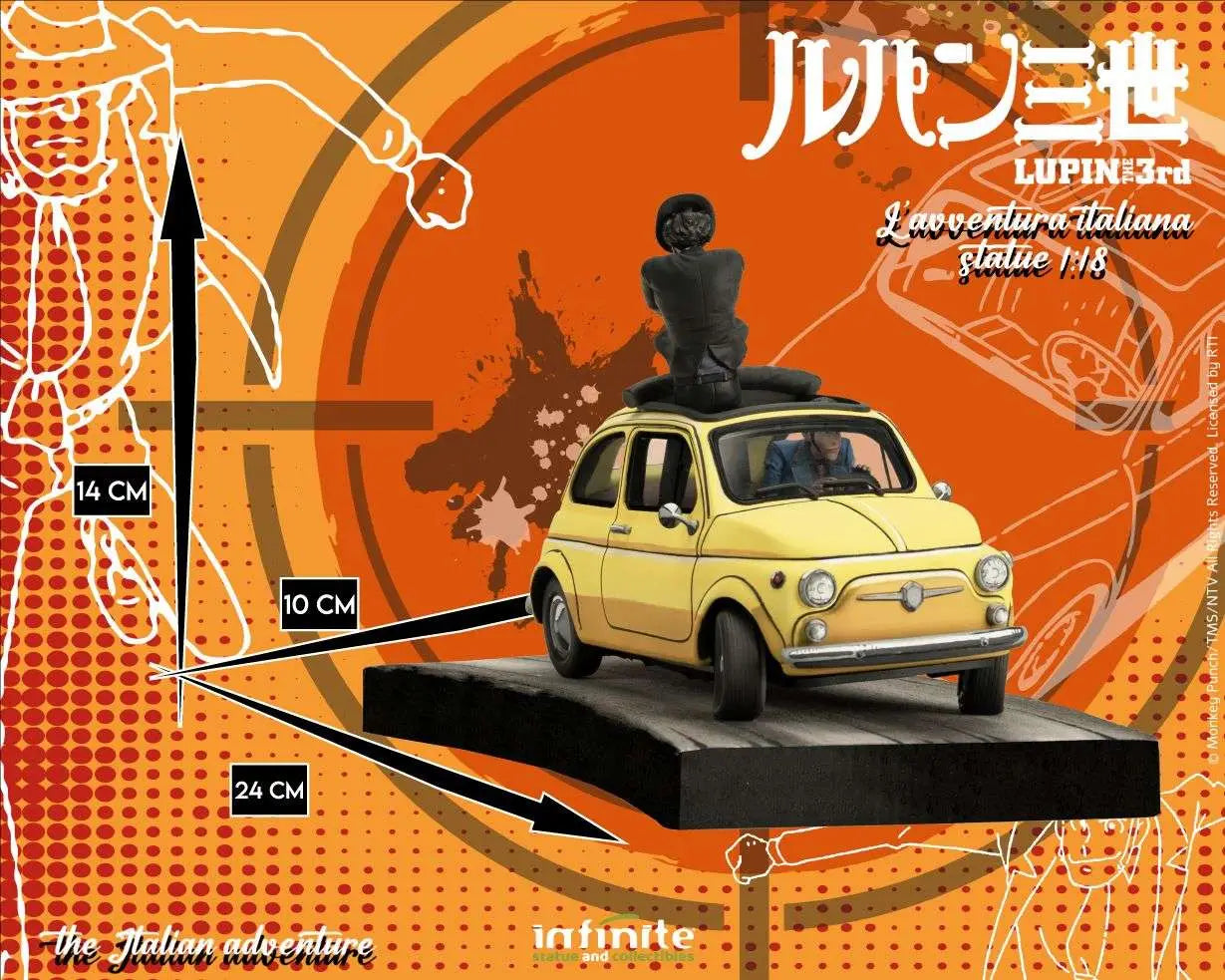 LUPIN 3RD THE ITALIAN ADVENTURE LUPIN JIGEN 1/18 STATUE