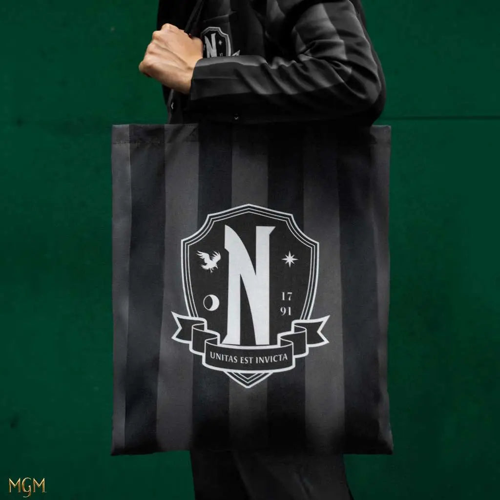 WEDNESDAY NEVERMORE ACADEMY TOTE BAG
