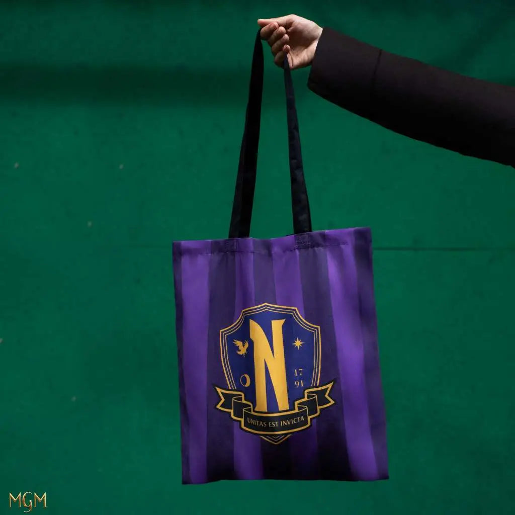 WEDNESDAY NEVERMORE ACADEMY TOTE BAG