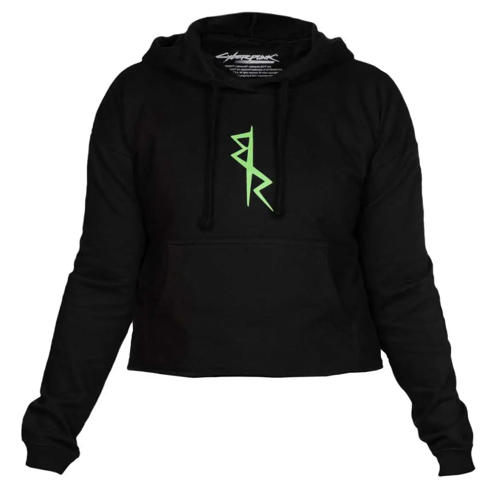 CYBERPUNK EDGERUNNERS NEON LUCY CROP HOODIE L