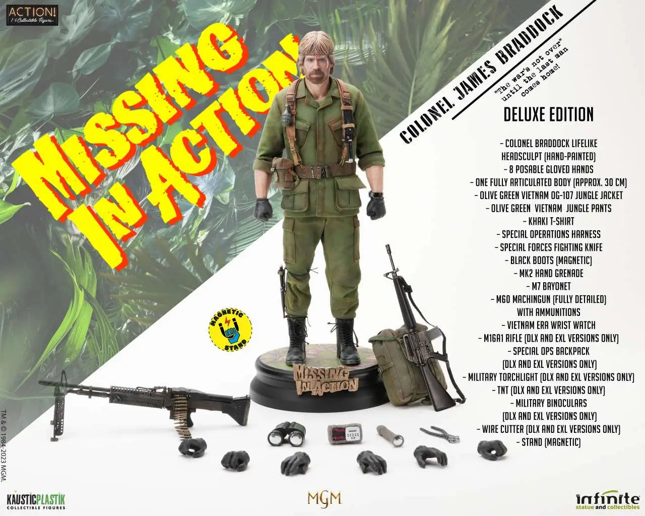 MISSING IN ACTION COLONEL JAMES BRADDOCK 1/6 ACTION FIGURE DELUXE EDITION