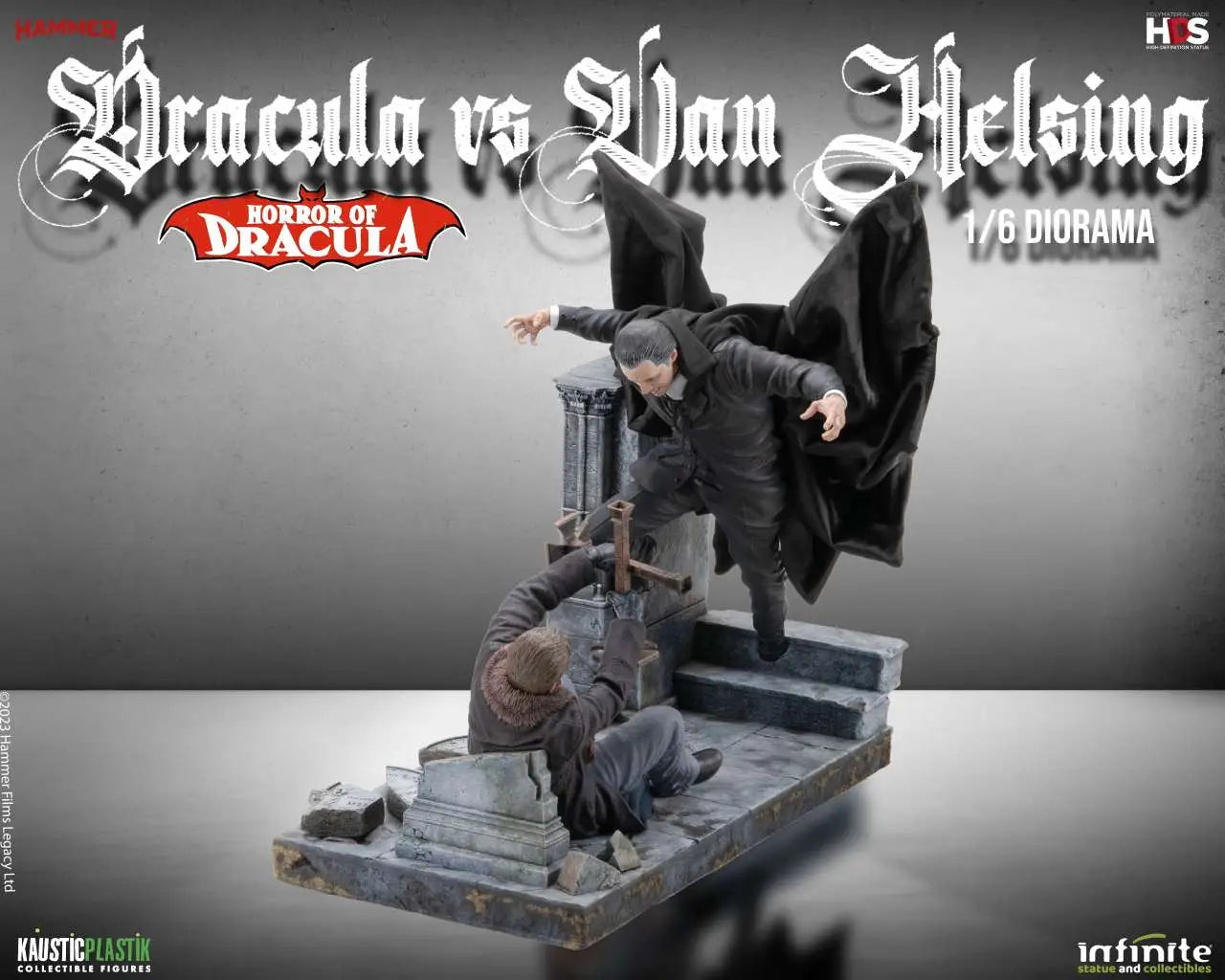 HORROR OF DRACULA - DRACULA VS VAN HELSING 1/6 DIORAMA