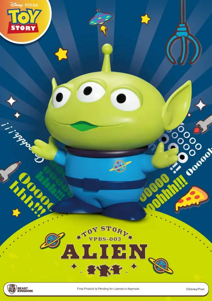 TOY STORY SMALL VINYL PIGGY BANK ALIEN