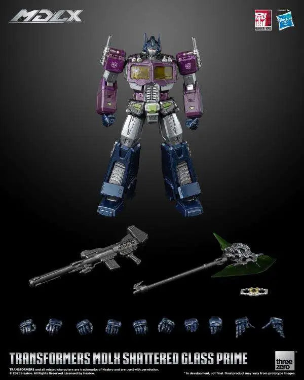 TRANSFORMERS MDLX SHATTERED GLASS OPTIMUS PRIME LTD ED AF