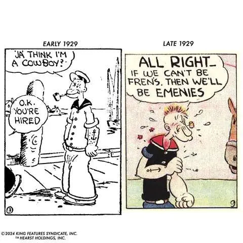 POPEYE WAVE 3 POPEYE 1ST APP WHITE SHIRT AF