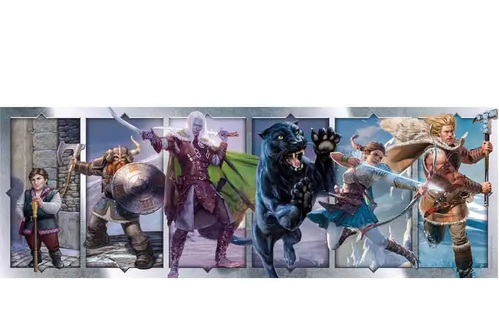 Dungeons & Dragons Puzzle Collection - Companions Of The Hall - Panorama Jigsaw Puzzle 1000 Pcs