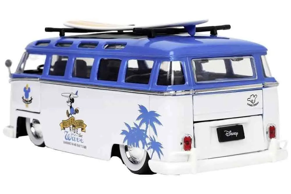 Mickey Mouse - 1967 Volkswagen T1 Bus With Mickey - 1:24 Die-Cast Model