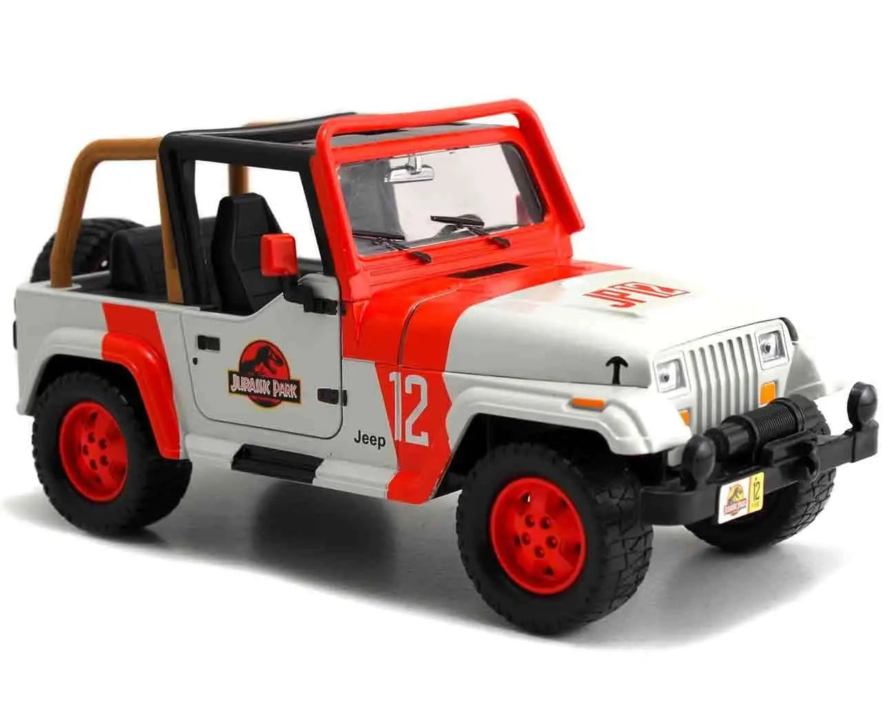 Jurassic Park - 1992 Jeep Wrangler YJ Sahara - 1:24 Die-Cast Model