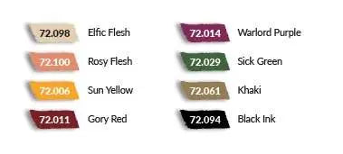 GAME COLOR SET 72195 AZTEC DRAGONS