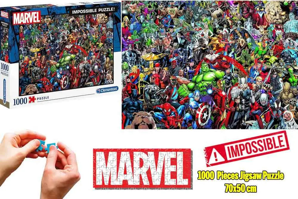 Marvel: All-Cast - Impossible Jigsaw Puzzle 1000 Pcs