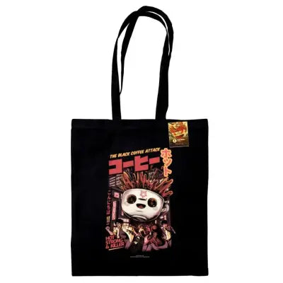 ILUSTRATA BLACK COFFEE ATTACK TOTE BAG