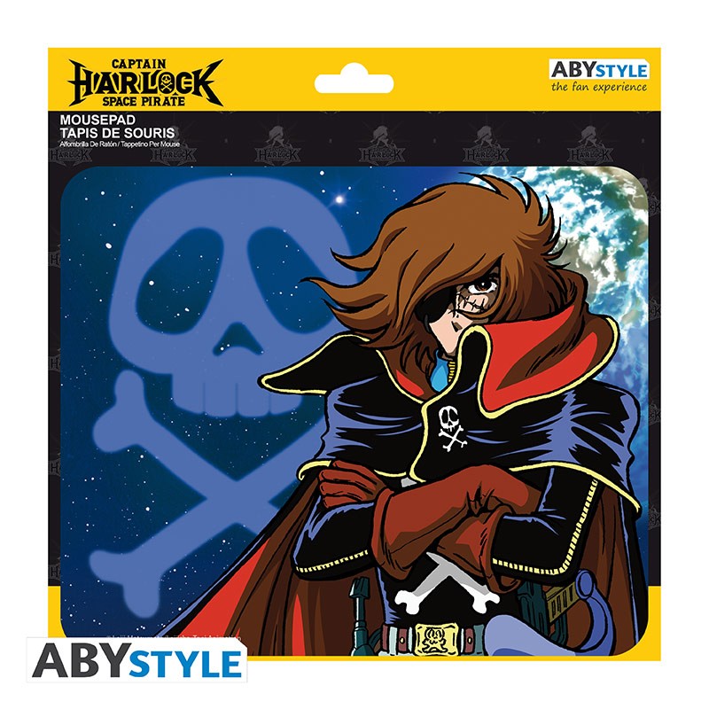 CAPTAIN HARLOCK - Flexible mousepad - Harlock & emblem