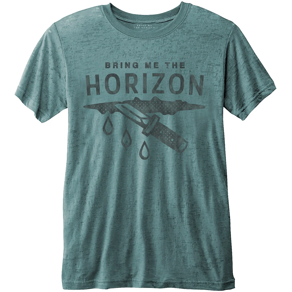 BRING ME THE HORIZON - T-Shirt - Wound - Turquoise - Men (M)