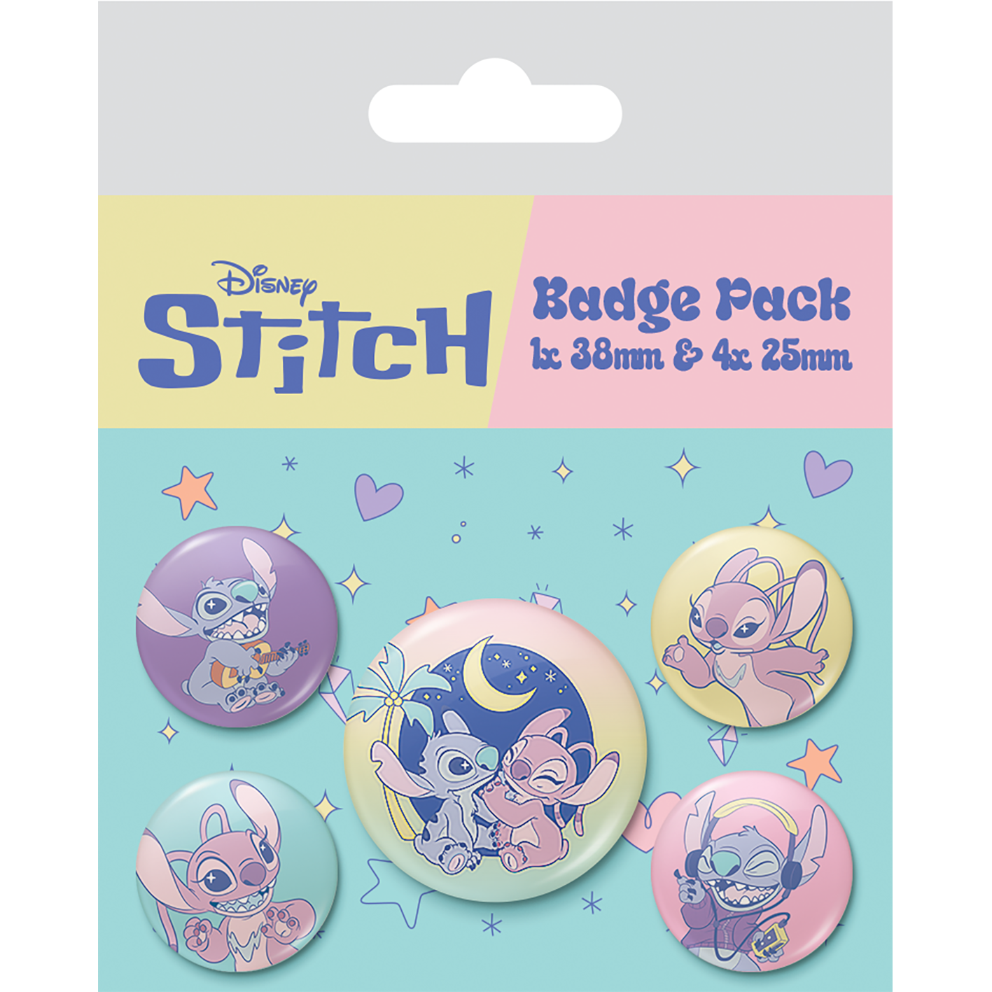 STITCH & ANGEL - Space Rocks - Pack 5 Badges