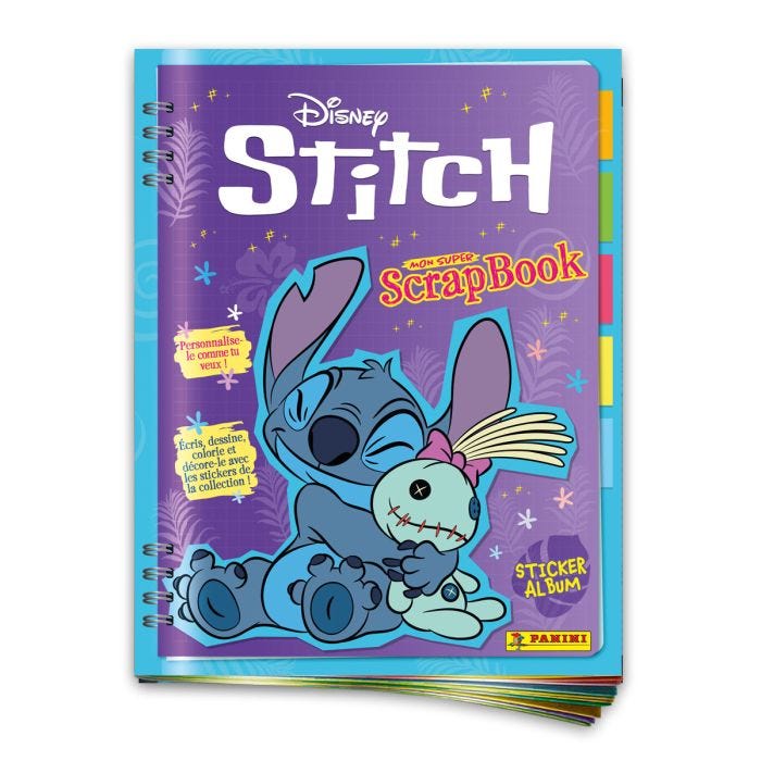DISNEY - Stitch Panini Starter Pack 1 Albun + 3 Packets Stickers - FR