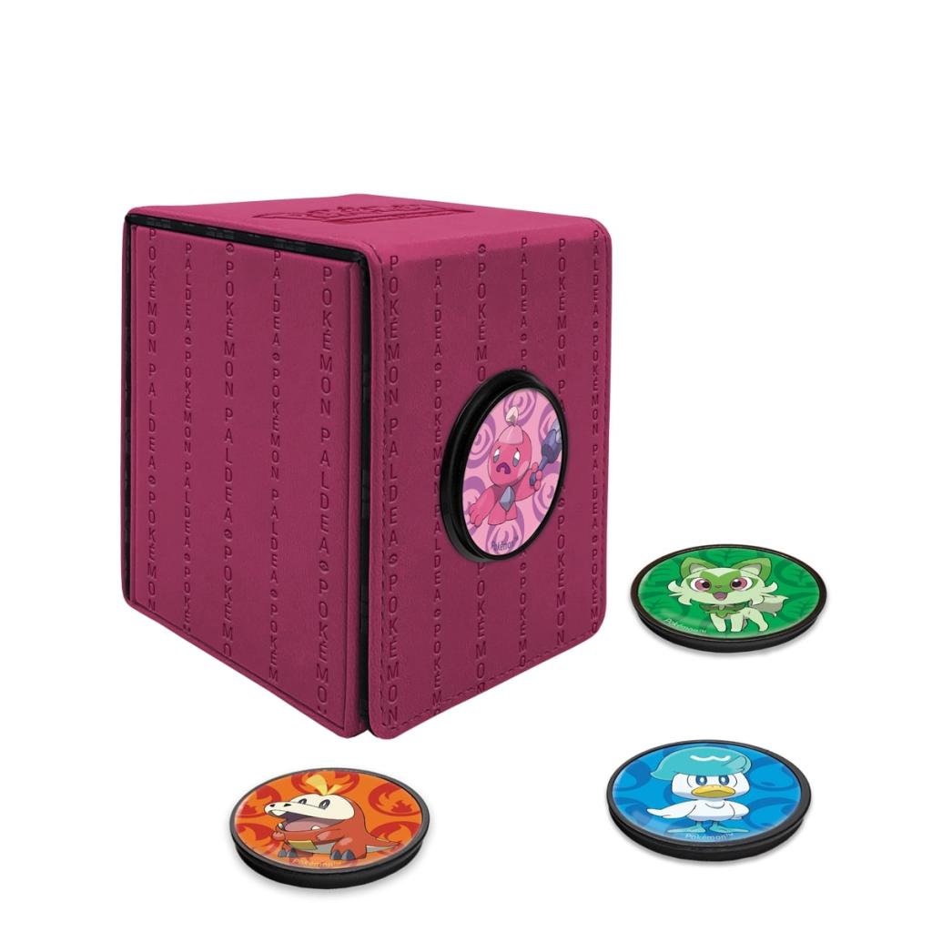 ULTRA PRO - Pink - Faux-Leather Alcove Click S3 + Magnetic Badges