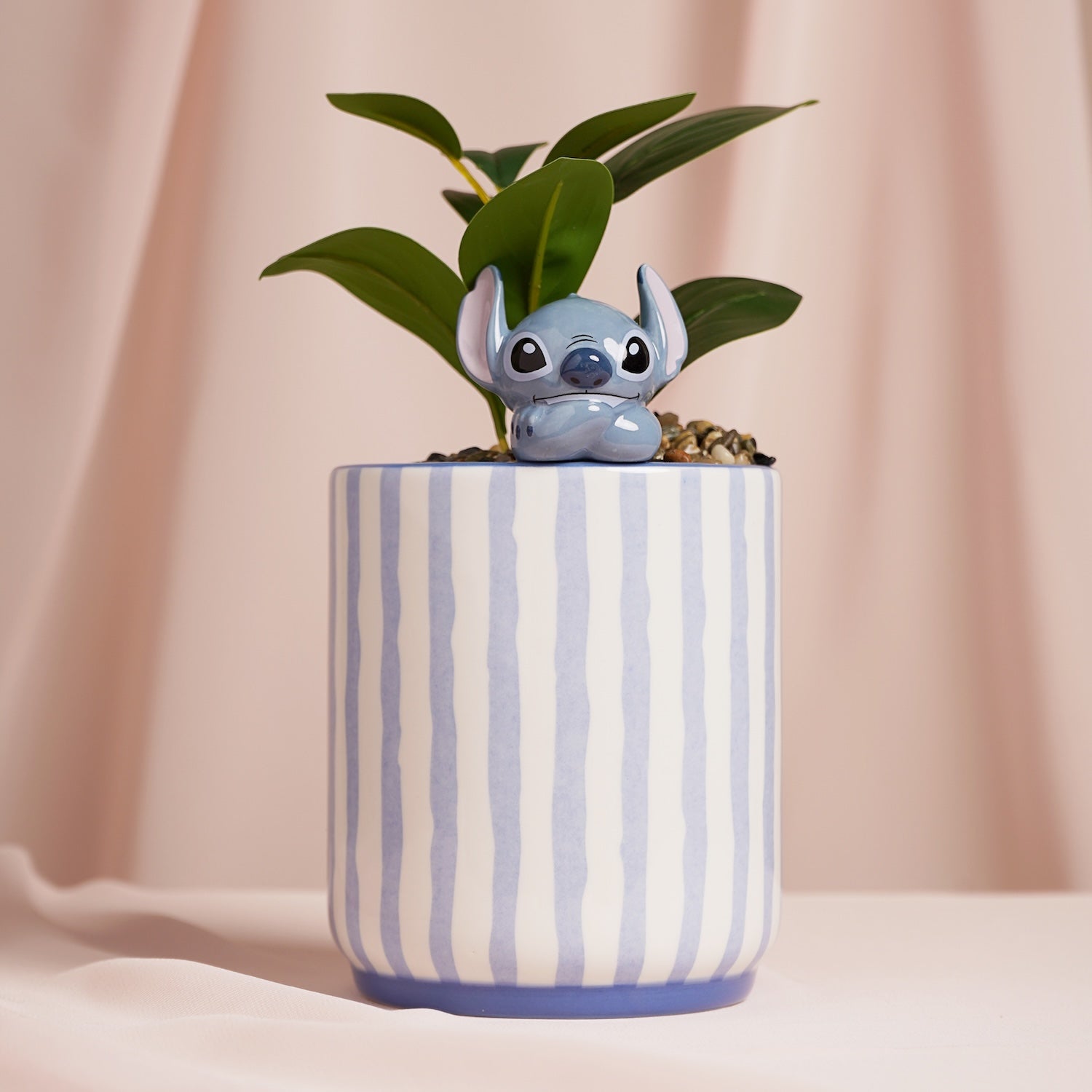 STITCH - Planter with a Mini 3D Stitch + Faux Plant