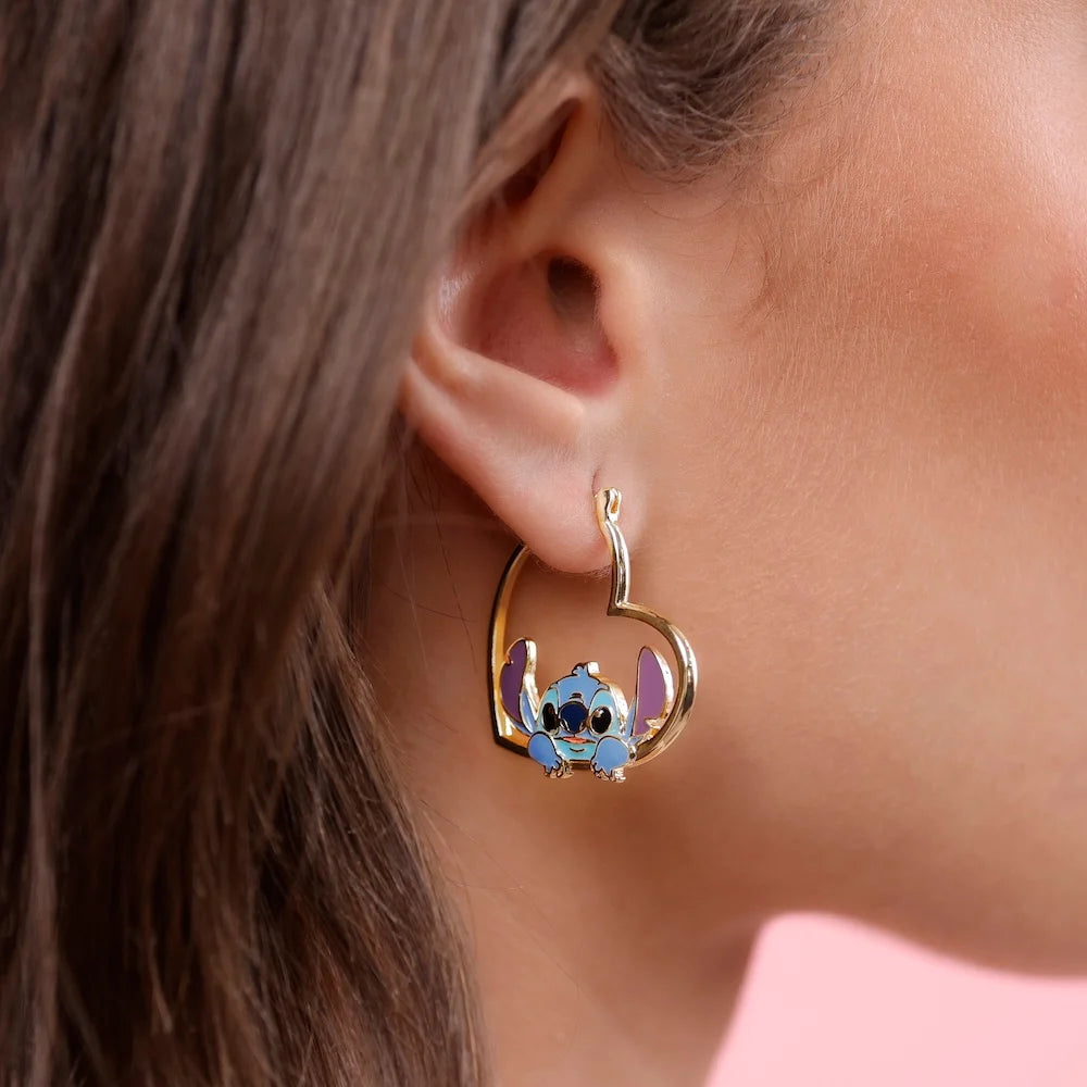 STITCH - 1 Pair of Haert Huggie Earrings