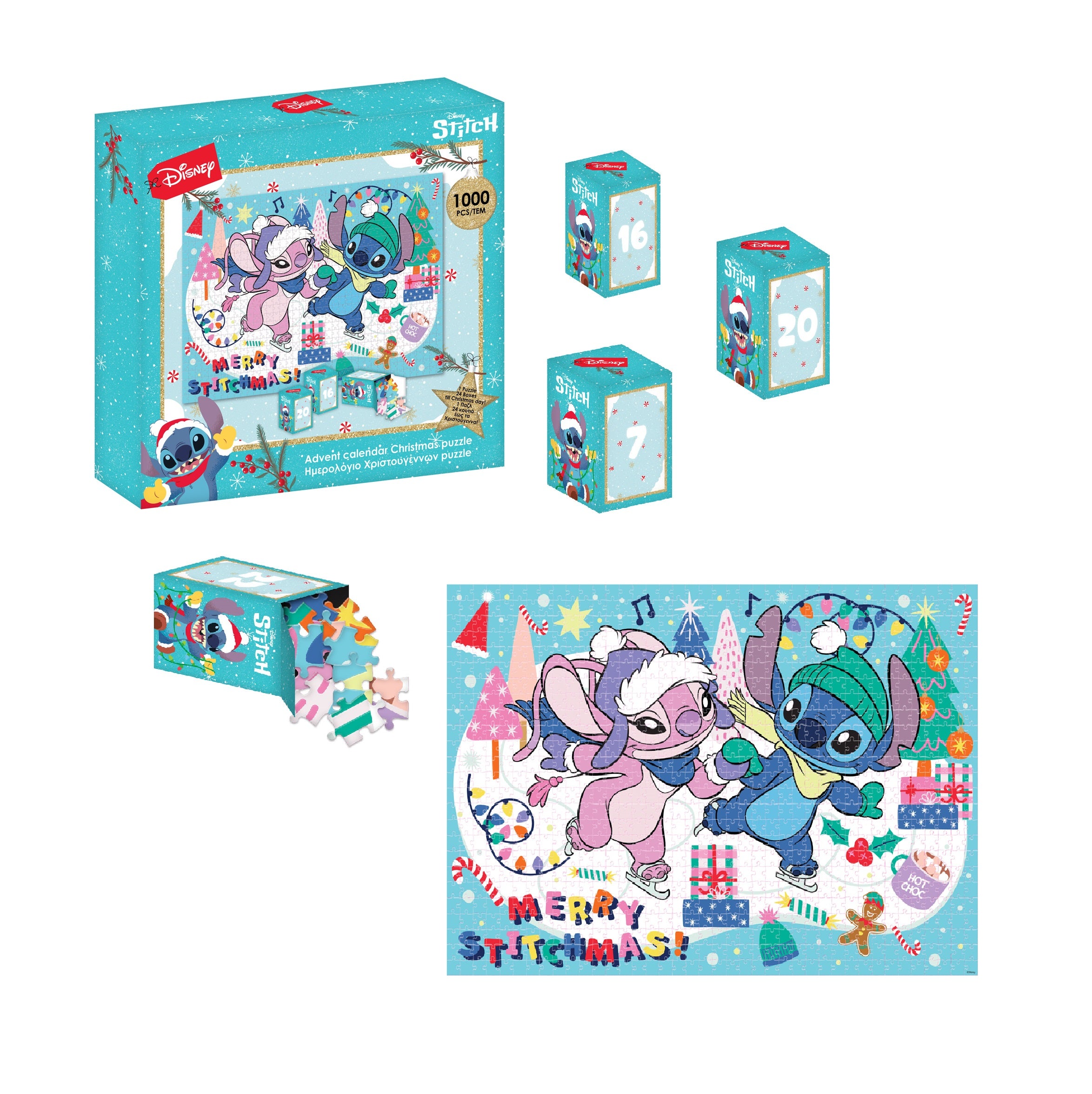 STITCH & ANGEL - Advent Calendar - Puzzle 1000P '50x70cm'