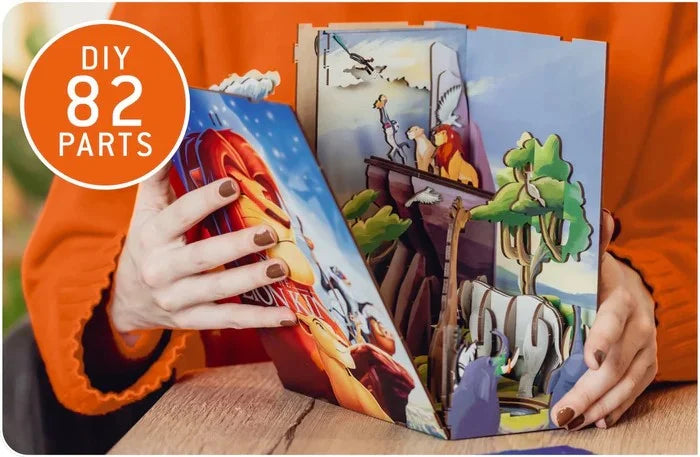 DISNEY - BOOK NOOK KIT - Lion King - 82pc + LED Light