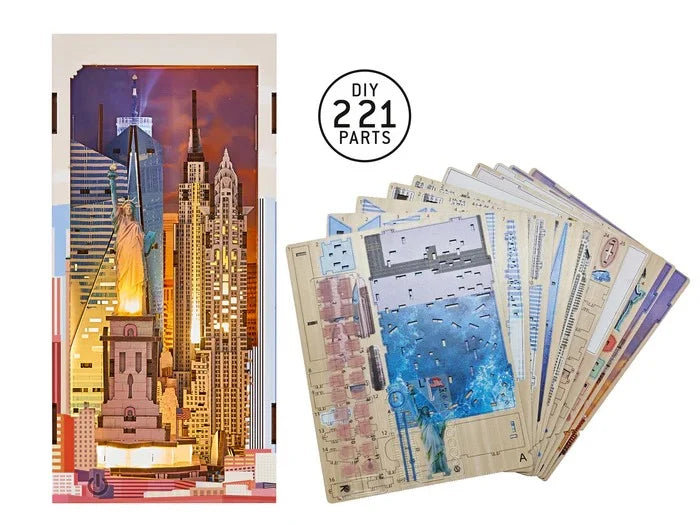 BOOK NOOK KIT - New York - 221pc + LED Light