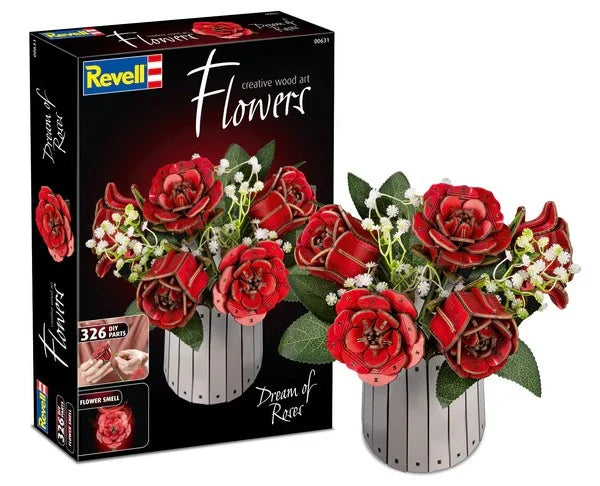 WOODEN FLOWER - Dream of Roses - 326pc