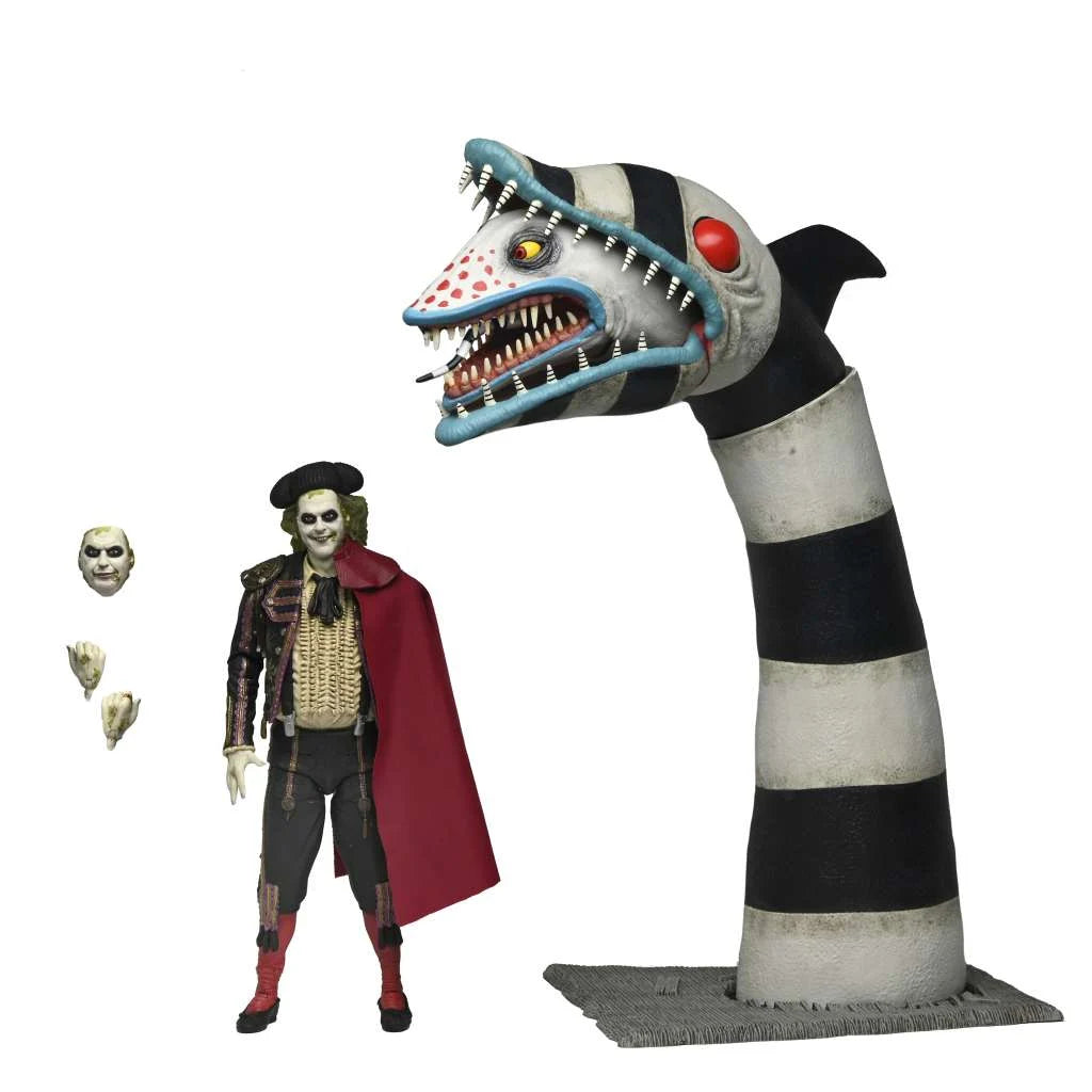 BEETLEJUICE 2 -Matador Beetlejuice & Sandworm -Ultimate Fig. 17 & 48cm