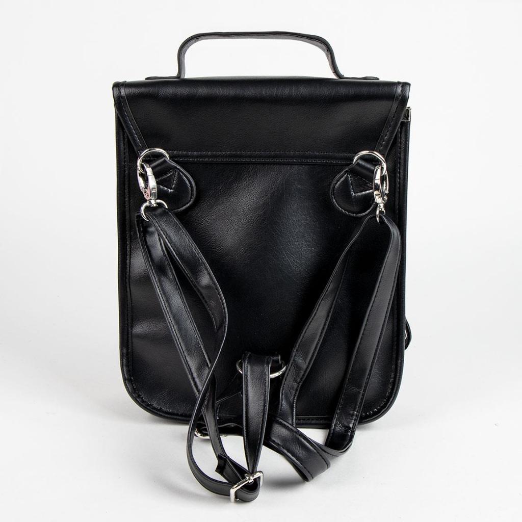 WEDNESDAY - Nevermore - Convertible Retro Backpack '22,5x 22,5 x 7cm'