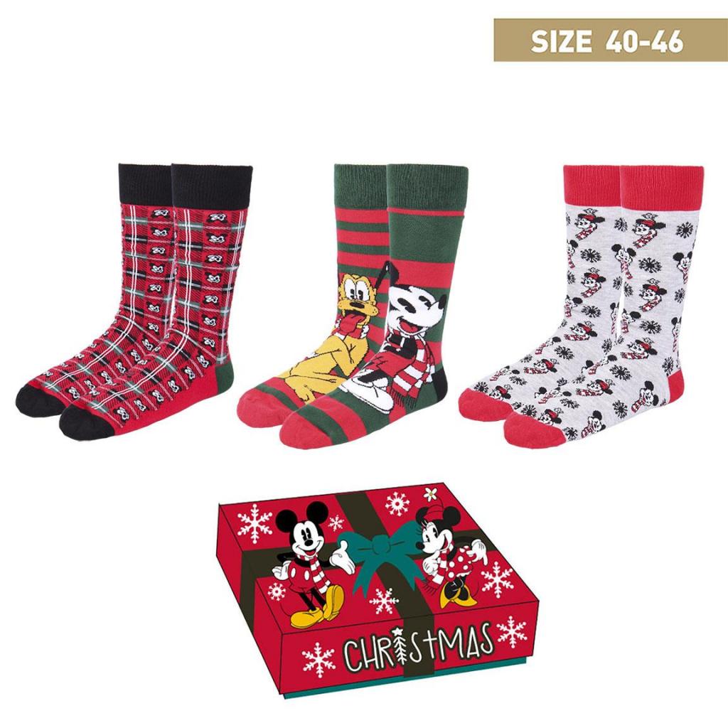 DISNEY - Mickey - 3 Pairs Socks Pack (Size 40-46)