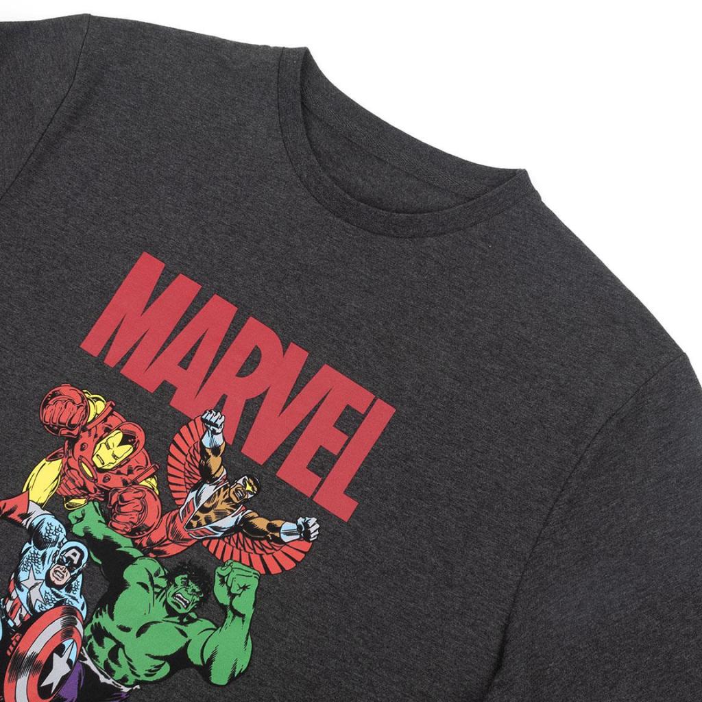 MARVEL - Cotton T-Shirt - 4 Characters - Size L