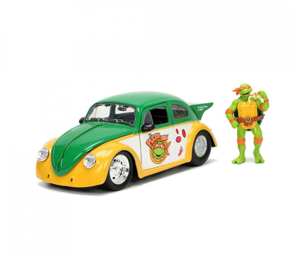 NINJA TURTLES - Michelangelo & 1959 Volkswagen Drag Beetle - 1:24
