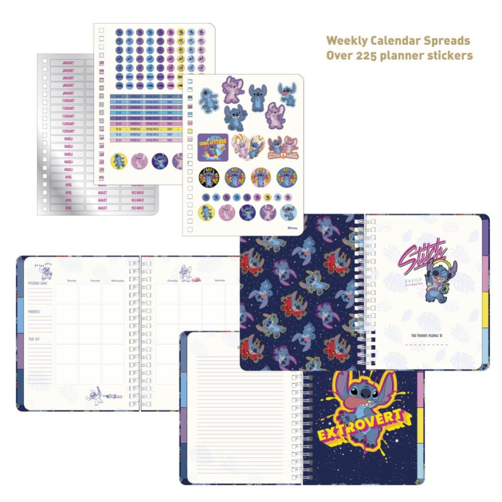 STITCH - Undated Weekly Planner Calendar + Dividers + Stickers